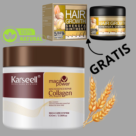 mascarilla capilar reparadora + Crema Jengibre Crecimiento Cabello GRATIS